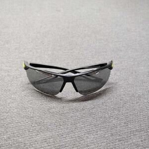Nike Cross Trainer EV0937 Sunglasses Black Yellow Sport Wrap Made in Italy